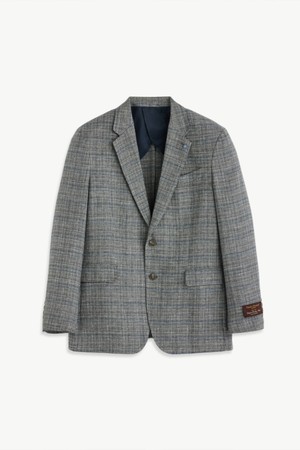 [BLACK LABEL] PAULO W/LI 체크 자켓_블루 (릴렉스)_SJAXB94NCL