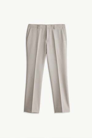 조직 폴리 스트레이트 팬츠_아이보리 (스트레이트핏)_SPAXB07CSI