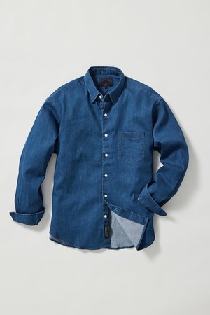 6.5oz 소프트 데님 셔츠 (릴렉스핏)_진청_JDSXZ33OSL