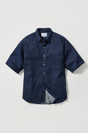 6.5oz 소프트 데님 반소매 셔츠_생지 (릴렉스핏)_JDSXB34OSL