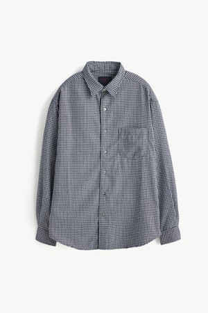 소프트 플란넬 체크 셔츠_네이비 (릴렉스핏)_JDSXZ87OTN