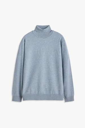소프트 베이직 터틀넥 니트_블루 (클래식핏)_DKTXD02CSL