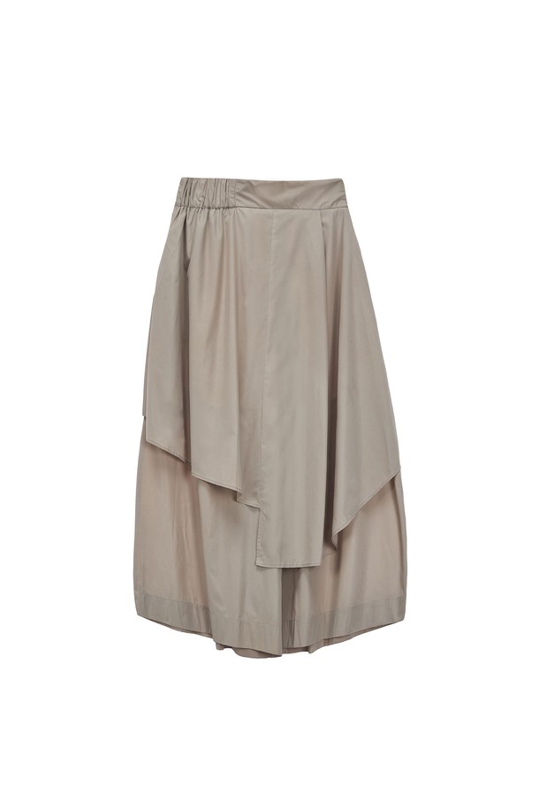 TI:BAEG - 롱/미디팬츠 - TAFFTA WIDE SKIRT PANTS BE 타프타 와이드 스커트 팬츠 베이지