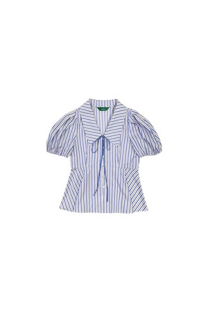 Button Collar Shirt Blue 버튼 카라 셔츠 블루