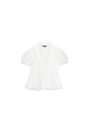 Button Collar Shirt White 버튼 카라 셔츠 화이트