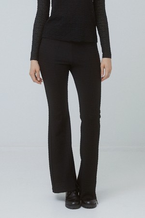 CREPE JERSEY SLIM PANTS BK 크레이프 저지 슬림팬츠 블랙