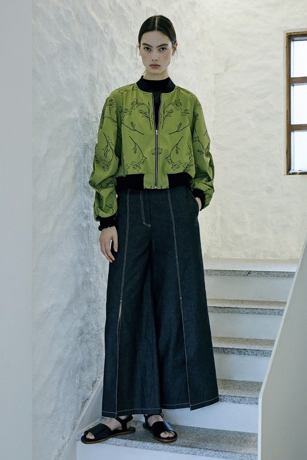 TI:BAEG - 롱/미디팬츠 - SLIT WIDE PANTS 슬릿 와이드 팬츠