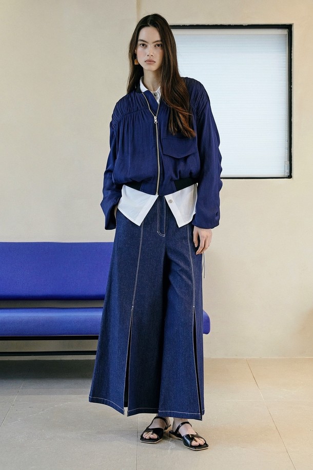 TI:BAEG - 롱/미디팬츠 - SLIT WIDE PANTS 슬릿 와이드 팬츠