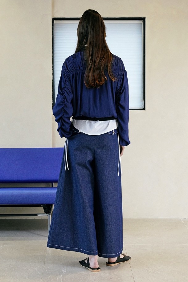 TI:BAEG - 롱/미디팬츠 - SLIT WIDE PANTS 슬릿 와이드 팬츠