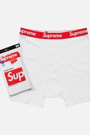 슈프림 Hanes Boxer Briefs 팬티 4팩 99HAA36-WHITE