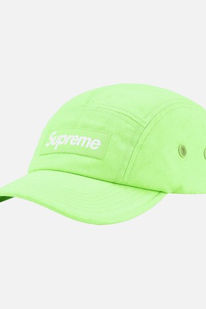 슈프림 Coated Cordura Camp Cap 캠프캡 모자 SS22H79-LIME