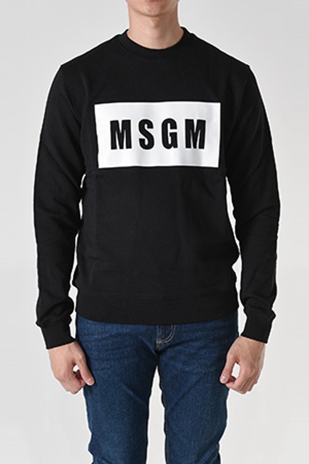 MSGM - 스웨트셔츠 - 엠에스지엠 2000MM523 박스로고 맨투맨(블랙) 2000MM523 200000 99