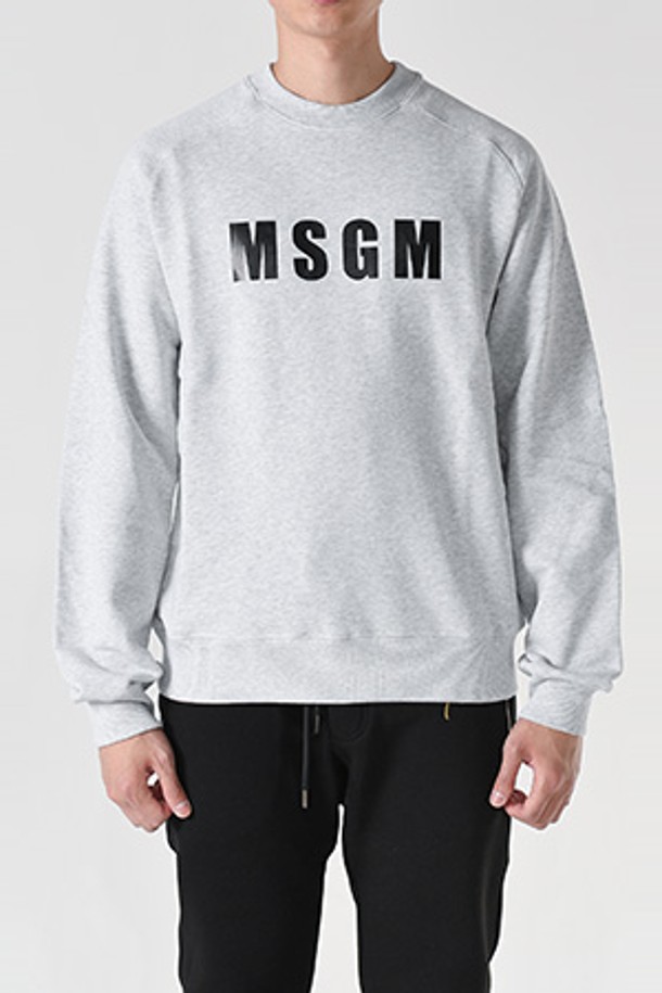 MSGM - 스웨트셔츠 - 엠에스지엠 3240MM93 로고 맨투맨(멜란지) 3240MM93 227297 94