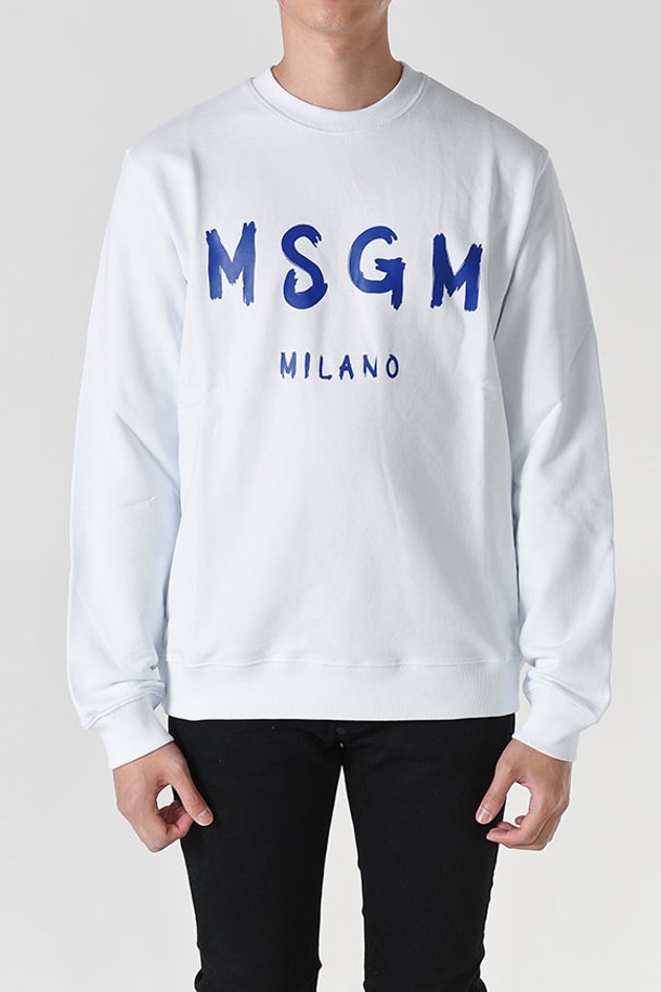 MSGM - 스웨트셔츠 - 엠에스지엠 3240MM513 로고 맨투맨(화이트) 3240MM513 227299 01