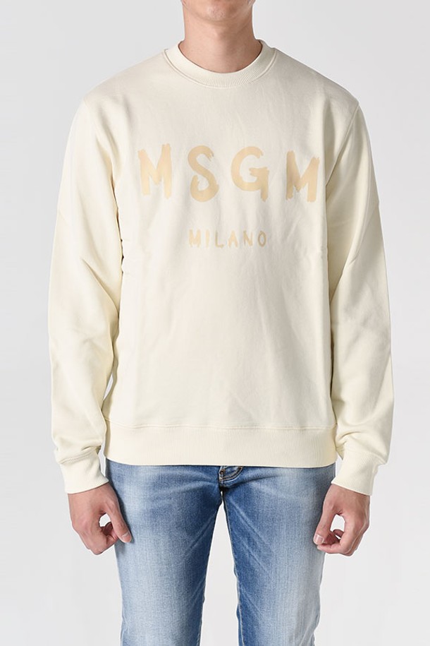 MSGM - 스웨트셔츠 - 엠에스지엠 3240MM513 로고 맨투맨(베이지) 3240MM513 227299 03