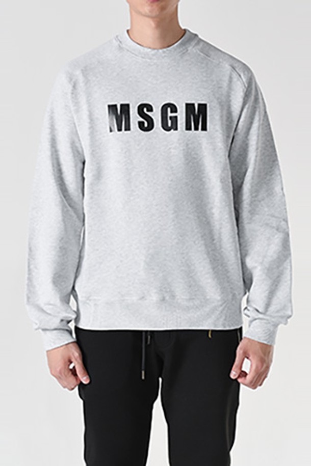 MSGM - 스웨트셔츠 - 엠에스지엠 3240MM93 로고 맨투맨(멜란지) 3240MM93 227297 94