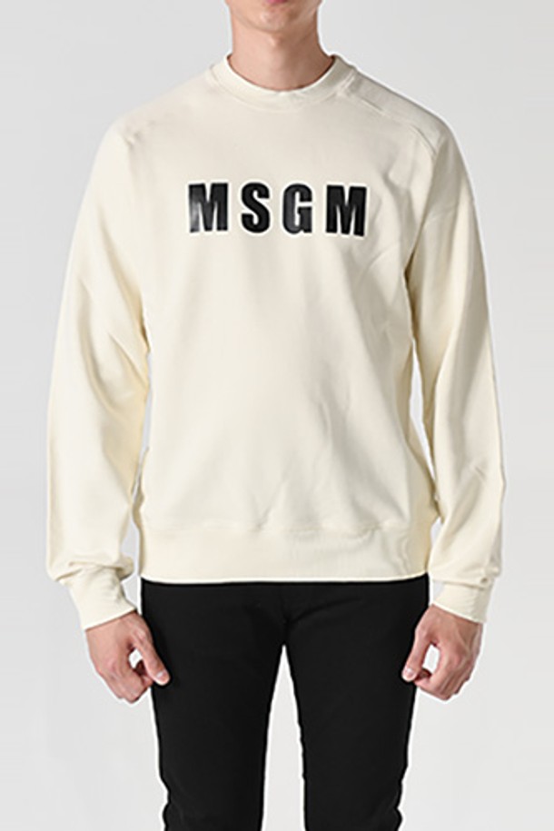 MSGM - 스웨트셔츠 - 엠에스지엠 3240MM93 로고 맨투맨(아이보리) 3240MM93 227299 03