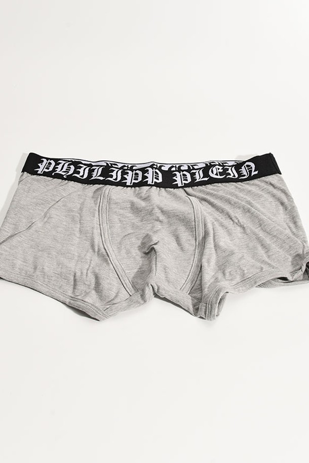 PHILIPP PLEIN - 언더웨어 - 필립플레인 MUY0337 로고밴딩 복서 브리프(그레이) MUY0337 PTE003N 10