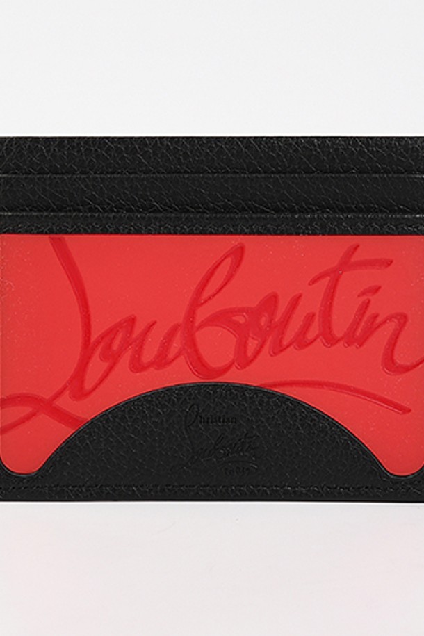 Christian Louboutin - 지갑 - 크리스찬부르탱 1205015 키오스 카드홀더(블랙+레드) 1205015 H734