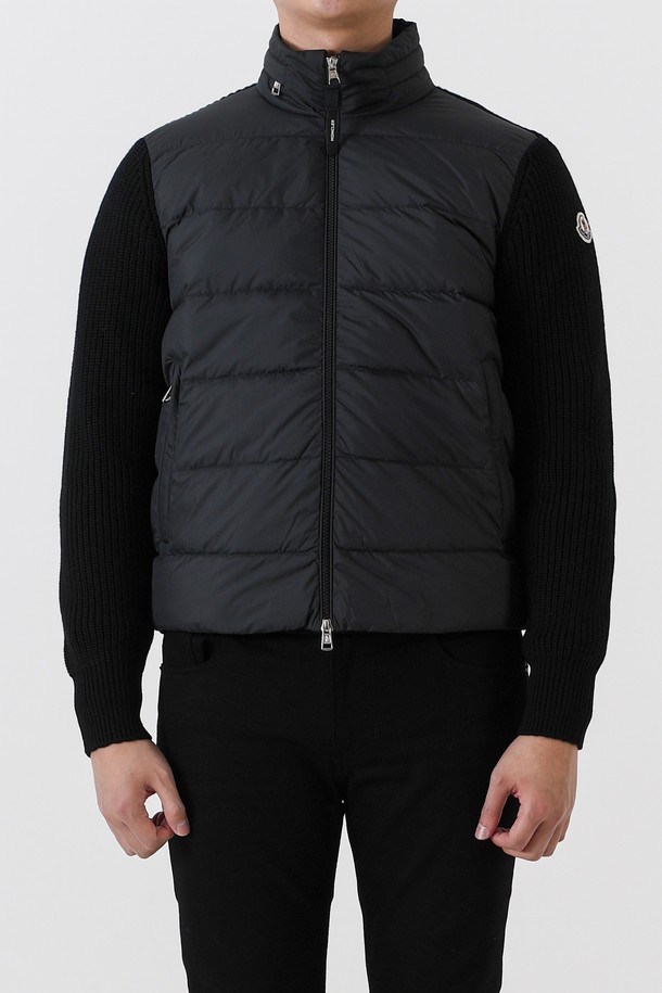 MONCLER - 블루종/점퍼 - 몽클레어 9B000 패딩 울 집업 후드자켓(블랙) J2 091 9B00032 M1131 999