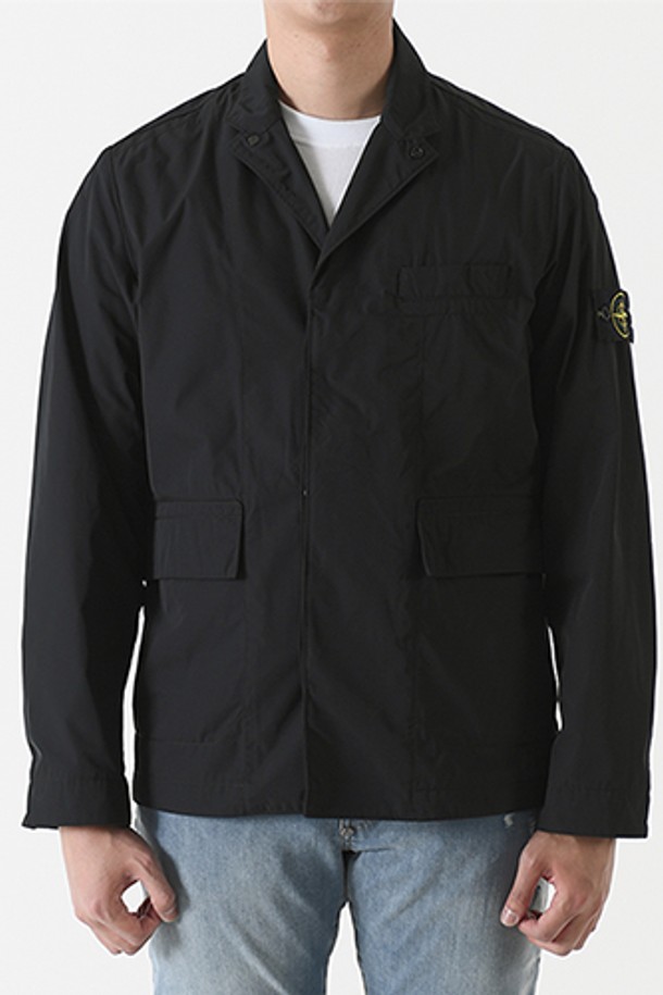 STONE ISLAND - 블루종/점퍼 - 스톤아일랜드 A0226 마이크로 트윌 블레이져 자켓(블랙) 8015A0226 V0029