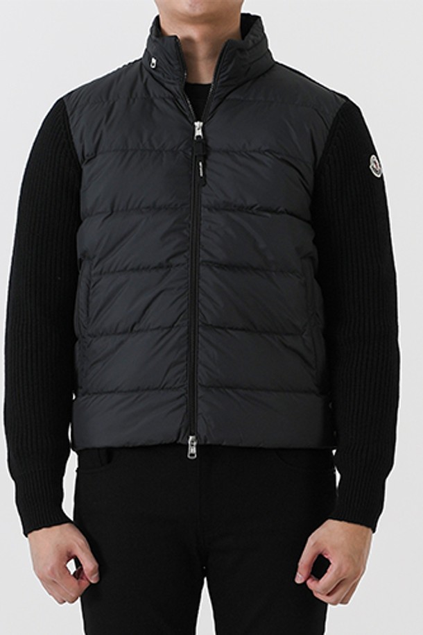 MONCLER - 블루종/점퍼 - 몽클레어 9B000 패딩 울 집업 후드자켓(블랙) J2 091 9B00032 M1131 999