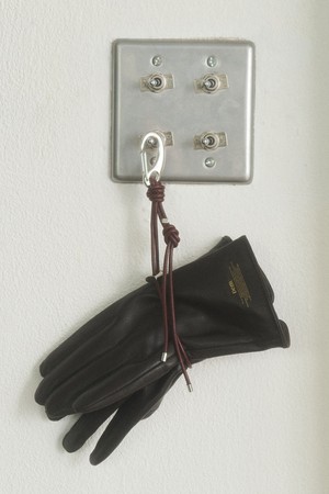 Glove Holder Leather strap Keyring