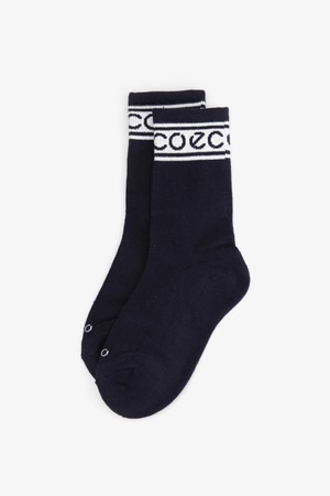 ECCO 논슬립 프린트 중목 양말_NAVY-a
