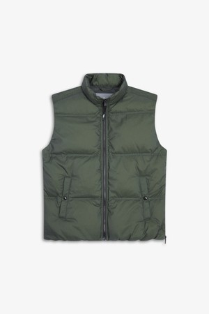 와샤소재 다운 VEST_KHAKI-a