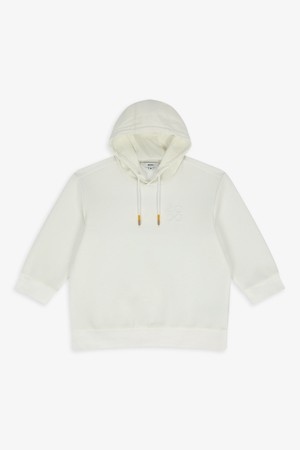 우븐 하이브리드 후드 티셔츠_IVORY-a