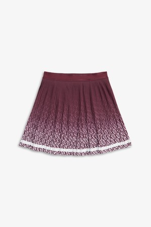 ECCO WAVE 그라데이션 플리츠 스커트 (BURGUNDY)_WINE-a