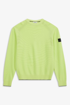 솔리드 라운드넥  풀오버_YELLOW-a