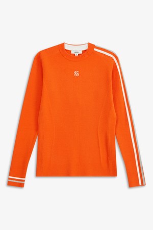 반넥 골지 풀오버_ORANGE-a