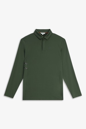 옆선 포인트 카라 티셔츠_GREEN-a