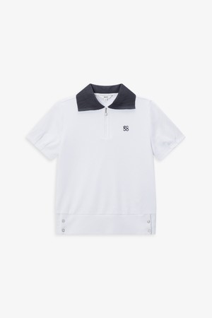 핏변형 피케 티셔츠_IVORY-a