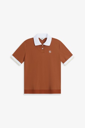 블루종 화섬 에리 티셔츠_CAMEL-a