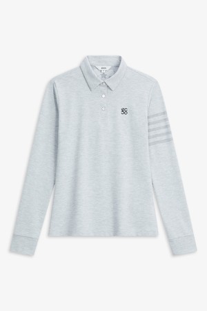 STAR 5줄 포인트 티셔츠_GREY-a