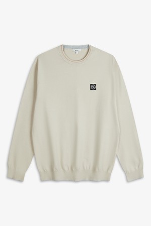 조직 변형 라운드 풀오버_IVORY-a