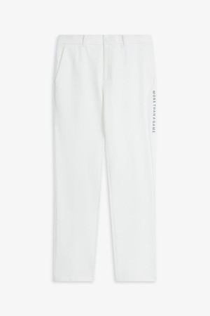 시그니처 레터링 포인트 스트레이트핏 기모 팬츠_IVORY-a