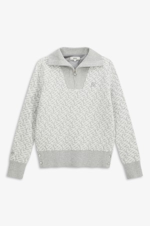 STAR 웨이브 패턴 방풍 풀오버_GREY-a