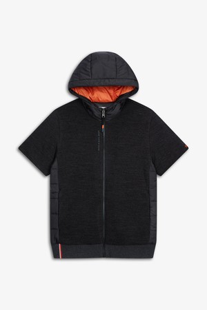 NEW 니트라이크 반팔 풀집업_GREY-a