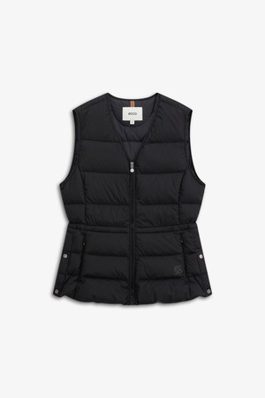 V넥 경량 VEST_BLACK-a