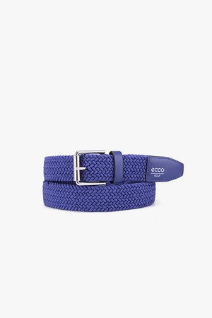 MEN ECCO Golf Braided Belt_BLUE-a