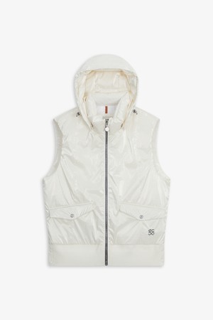 후디드 다운 VEST_SILVER-a