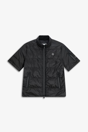 STAR 립조직 반팔 다운_BLACK-a