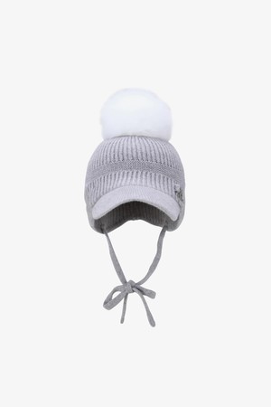 WOMEN 겨울 여성 니트 캡_GREY-a