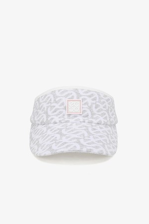 WOMEN 겨울 여성 e-wave패턴 니트 바이저_GREY-a