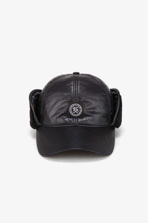 MEN 겨울 남성 귀달이 퀼팅 캡_BLACK-a