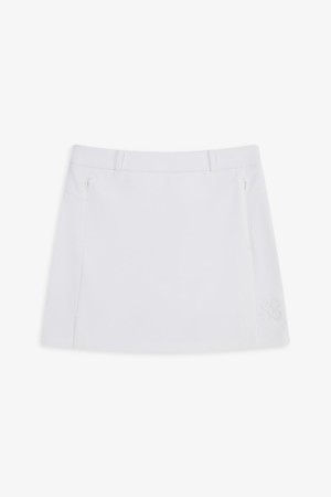 WOMEN H라인 스커트_WHITE-a