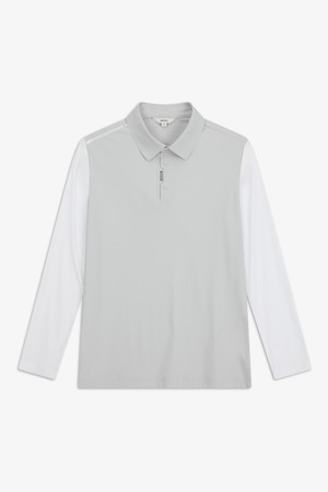 MEN 핫멜팅 변형 플라켓 냉감 긴팔_GREY-a